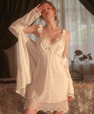 【2点セット】3色 レース パジャマ セクシー ルームウェア フリル 可愛い XH8-GR1574