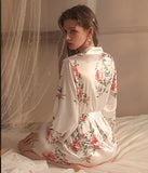 バラ  羽毛 パジャマコート  セクシー   ルームウェア  新作  高級感  LT8-GR19279