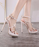 セクシー ハイヒール 淑やか 二次会 宴会 ゴージャス 蝶 可愛い XH5-XL-MY-723-23