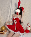 【3点セット】サンタ服 サンタバニーガール クリスマス カワセクシー ふわふわ XH2-GR2402