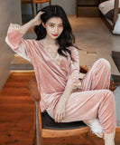 4色 フランネル 高見え 暖かい 柔らかい パジャマ ルームウェア MY8004