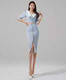 【上下2点セット】エレガント 淑女 デート ユニーク 同伴 通勤 大人可愛い XH2-ZED887358A71