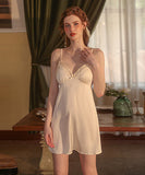 パッド付き 高級感 ルームウェア セクシー パジャマ レース 素肌感 XH8-GR2239