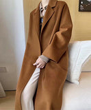 【5色】高品質 カシミヤ コート オーバーサイズ 韓国スタイル チェスターコート ウール Chic XH2-BQL002