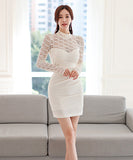 【2色】エレガント 袖付き 新作 セクシー 淑女 可愛い キャバ嬢 結婚式 XH2-LQE2530B506