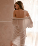 パジャマ ルームウェア 透け感 オバーサイズ 柔らかい かわいい 肌にいい MY8-GR683