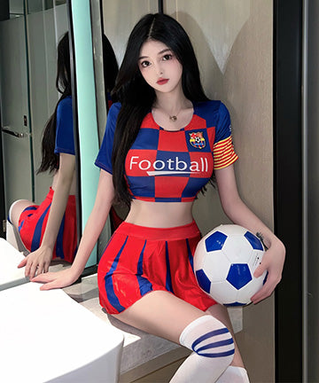ワールドカップ チアリーディング服 大人可愛い ナイトクラブ ミニドレスXH2-18YX0804