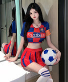 ワールドカップ チアリーディング服 大人可愛い ナイトクラブ ミニドレスXH2-18YX0804