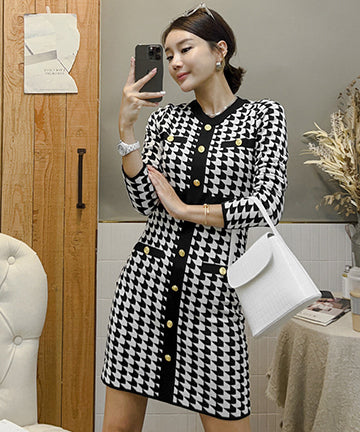 2色  気質   ニットワンピース   ドレス  秋新作 セクシー  着痩せ 高級感   LT2-ZED880817E49