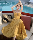 【2色】サンドレス 海辺 セクシー 旅行 背露出 ロングドレ XH2-AQR5028#