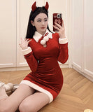 クリスマス限定  コスプレ サンタ服    かわいい ふわふわ LT2-MLS7616