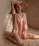 【２色】パジャマ ヒョウ柄　ルームウェア おしゃれ セクシー 可愛いXH8-GR1230