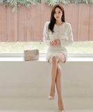 ミニドレス あったか 秋冬 新作 女性 セット 婚活 二次会 同伴 XY2-ZRD887485E49