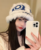 【3色】可愛い 保暖性 帽子 ふわふわ ユニーク 同伴 デート コーデ万能 女子力 XH9-TLNY002