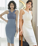 【blue&white】キャバドレス セクシー タイトドレス 個性的 お洒落 XH2-ZED880476E49