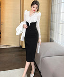 レース スクエアネック 宴会 ダイヤモンド 着瘦せ 高級感 LT2-JY5437