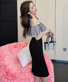 高級感  ロングドレス オフショルダー  可愛い 宴会 エレガント LT2-JY20094