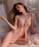 【3色】透け感 エロかわいい ルームウェア パジャマ 谷間魅せ 素肌感 XH8-GR2060