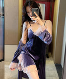 【2点セット・5色】フランネル 暖かい 柔らかい 高品質 セクシー パジャマ ルームウェア MY8013