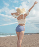 フリル 水着 かわいい ビキニ モノキニ タンキニ 新作 韓国 YN7012-KDS2055