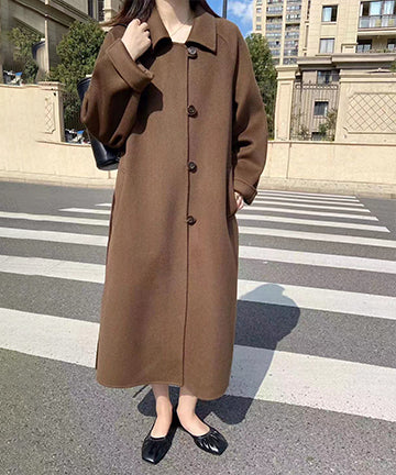 【3色】カシミヤ コート  高品質  チェスターコート オーバーサイズ  ウール XH2-BQL003