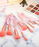 6色 10本セット 収納ケース付き ピカピカ かわいい メイクブラシ メイク MY9033