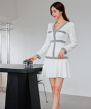 韓国ファッション  ひざ丈ドレス   ロングドレス   ゴージャス   結婚式  LT2-ZED882523BH506