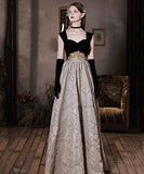 名媛デザイン  ロングドレス  パーティードレス  結婚式 歌手演奏会  ゴージャス  LT2-LGY-145-1