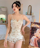 新作水着 モノキニ 刺繡 透かし彫り 着瘦せ セクシー ゴージャス XH7-DP-A29878