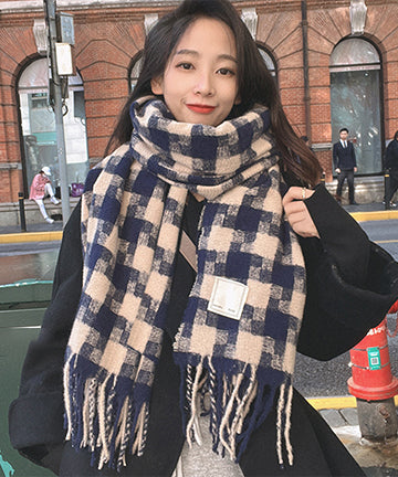 【3色】韓国スタイル おしゃれ スカーフ 保暖性 かわいい コーデ万能 XH9-TLNY001