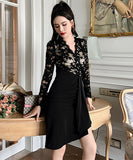 キャバドレス セクシー レース 宴会 エレガント 非対称 高品質 淑女 XH2-JY20175