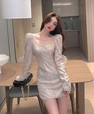 キラキラ キャバドレス 秋新作 ナイトクラブ Party 指名 肌見せ ピカピカ ゴージャス XH2-LQE2010K55