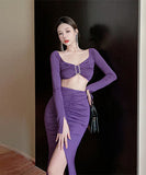 キャバドレス 肌見せ エロかわいい 指名 セクシー 谷間魅せ スリットXH2-LQE8108BF13