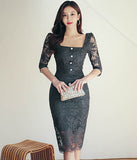 レース  キラキラ ロングドレス  パーティードレス 指名 二次会 LT2-ZED880811E49