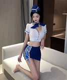 コスプレ 制服 ハロウィン 上下セット 海軍 エロかわいい サイド編み上げ セクシー XH2-SBYX0160