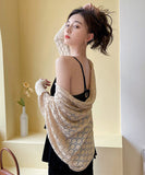 ショール 肩掛け 高見え マント レディース かわいい コーデ MY9030