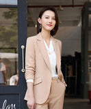 【2点セット】3色 スーツセット OL風 エレガント 通勤 XH2-TF-YR6077