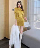 鮮やか  ミニドレス  セクシードレス  宴会  通勤  着瘦せ 高級感 LT2-JY5605