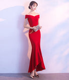 2色 不規則  高級感   パーティードレス  ゴージャス  披露宴   二次会 演奏会 LT2-HX64