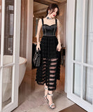 ナイトドレス チュール 可愛い 宴会 披露宴 華奢感 セクシー XH2-JY20128