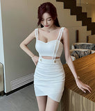 キャバドレス ミニドレス 着痩せ  セクシー 体型カバー  気質  新作 LT2-YM8705