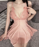 【4色】セクシー パジャマ チュール 肌見せ エロかわいい 勝負下着 XH8-GR1639