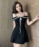 ミニドレス  キャバドレス  パッチワーク  セクシー  かわいい  少女感   LT2-YM8698