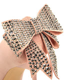 4色 ピカピカ リボン かわいい 脚長効果 人気新作 ハイヒール パンプス MY5-DS17175-8