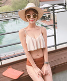 2点セット かわいい フリル 水着 ビキニ タンキニ モノキニ 新作 体型 カバー MY7-KSD2007