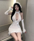 コスプレ 可愛い ふわふわ サンタ服 クリスマ 谷間魅せ セクシー XH2-SBYX0902