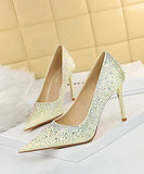 3色 ハイヒール セクシー 美脚効果 キラキラ おしゃれ 宴会 パンプスXH5-DS17189-5