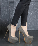 16CM ハイヒール パンプス ピカピカ 2色 新作 脚長効果 ゴージャス MY5-XL-MY-258-153