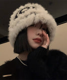 【3色】可愛い 保暖性 帽子 ふわふわ ユニーク 同伴 デート コーデ万能 女子力 XH9-TLNY002