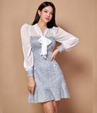 蝶結び  ミニドレス  パーティードレス 指名 二次会 同伴  名媛 淑女  LT2-ZED887872A71